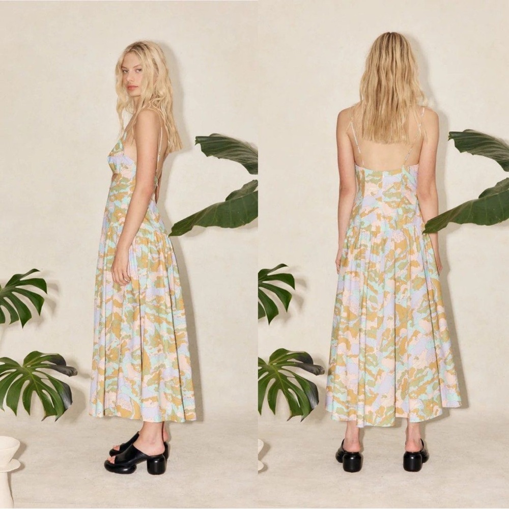 NWOT Romulous crossover cotton midi / maxi dress US 2 AUS 6